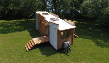 Dragonfly, la funcional minicasa rodante repleta de soluciones inteligentes.