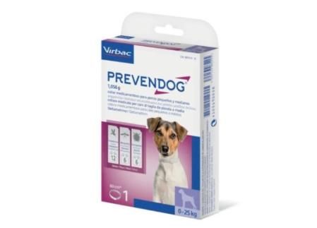 Collar antiparasitario para perros medianos de Virbac Prevendog