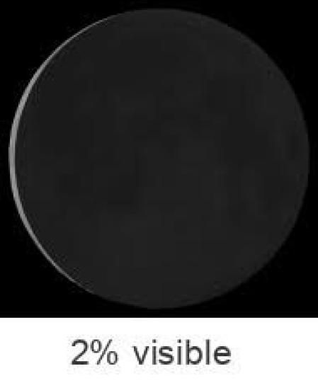 Hoy, martes 7 de mayo, solo podremos ver un 2% de la superficie de la luna iluminada