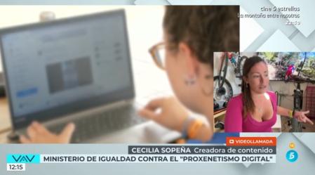 Cecilia Sopeña, creadora de contenido en OnlyFans