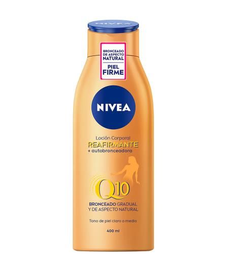 NIVEA Q10 Loción corporal reafirmante y autobronceadora.