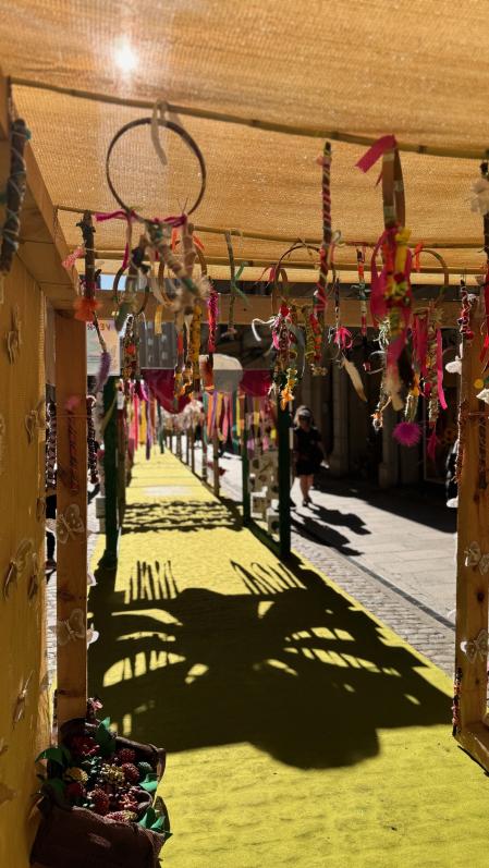 Preparativos de 'Temps de Flors' en Girona.