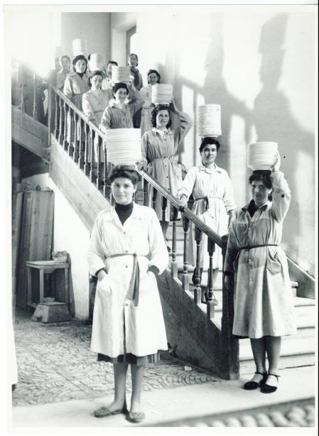 Artesanas de la firma de Aveiro en una foto histórica