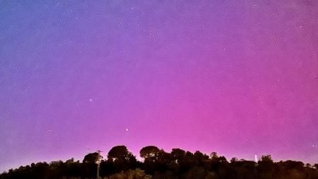Aurora boreal en Sant Celoni.