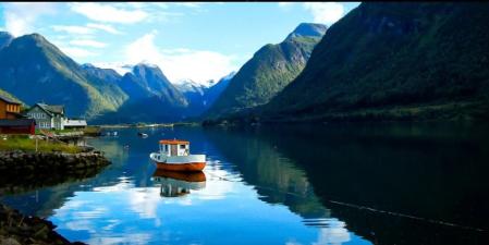 Paisaje de Sognefjord.