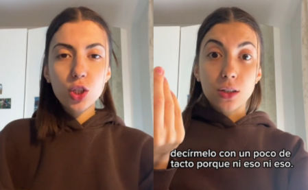 La joven se queja de la situación que está viviendo