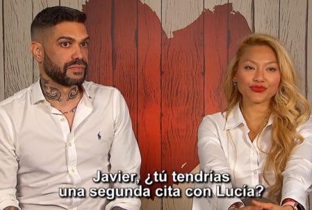 Lucía y Javi en 'First Dates'