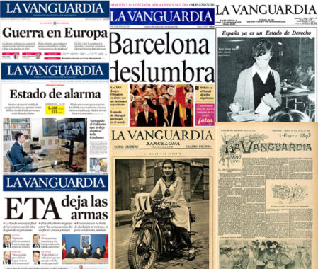 Algunas de las portadas de la encuesta.