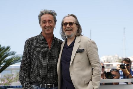 Paolo Sorrentino y Gary Oldman durante el photocall