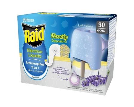 Raid® Eléctrico líquido Family Lavanda 30 noches
