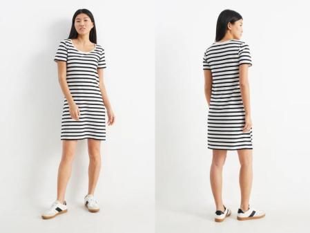 Vestido estilo camiseta básico - de rayas de C&A