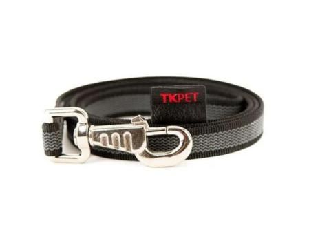 Correa antideslizante negra para perros de TK-Pet
