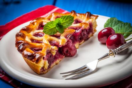 Pastel de cerezas