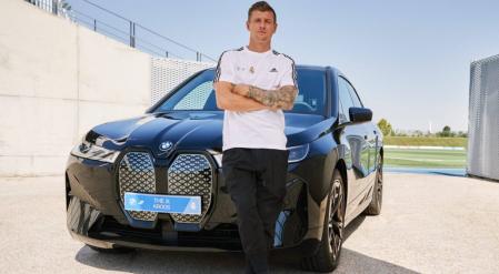 Toni Kroos en una imagen promocional del patrocinio de BMW del Real Madrid&nbsp;