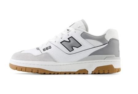 New Balance 550 adulto en gris y blanco