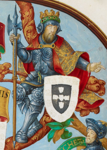 Representación de Alfonso IV de Portugal.