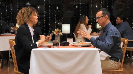 Katia y Javier en 'First Dates'