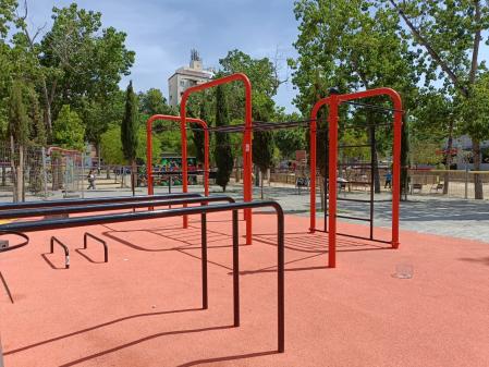 El parque ha sido rediseñado para facilitar la práctica deportiva