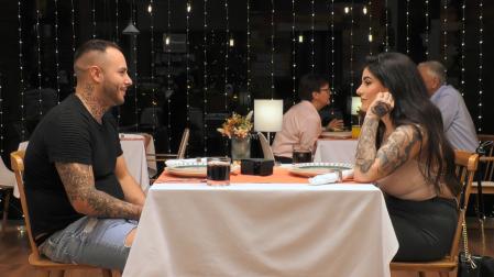 Raquel y Rómulo en 'First Dates'