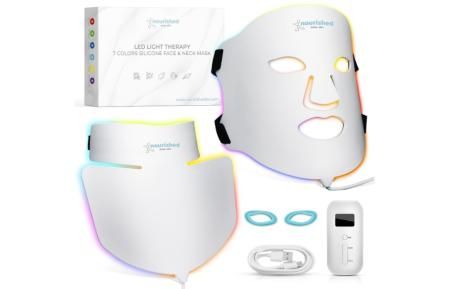 Máscara facial LED para terapia de luz