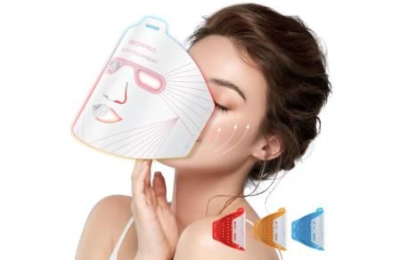 Máscara facial LED con terapia de Luz