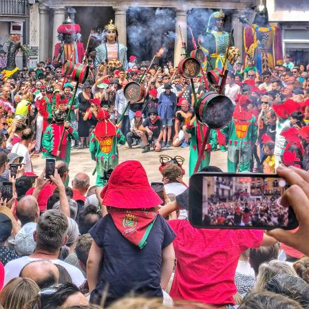 Salt de Maces de la Patum de Lluïment.