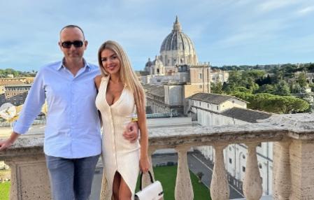 Risto y Natalia Almarcha en Roma