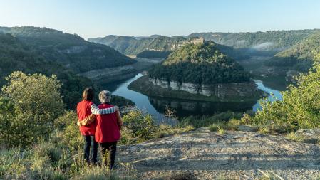 Contemplando el meandro del Ter.