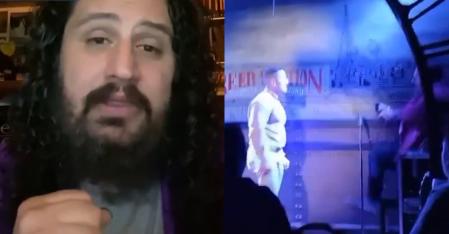 Caravaca ha sufrido una agresión en pleno escenario.