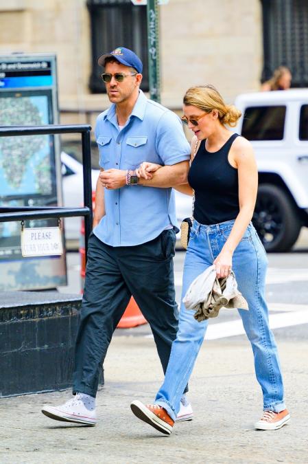 Blake Lively y Ryan Reynolds con sus looks coordinados en Nueva York