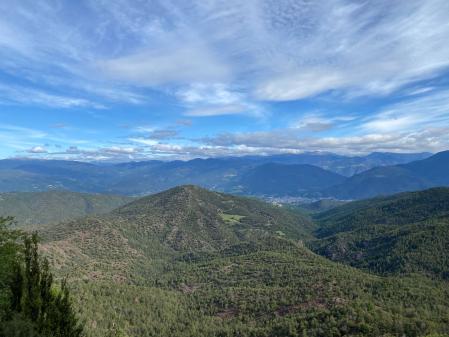 Así eran las vistas sobre el Alt Urgell y las cimas del Pallars y Andorra.