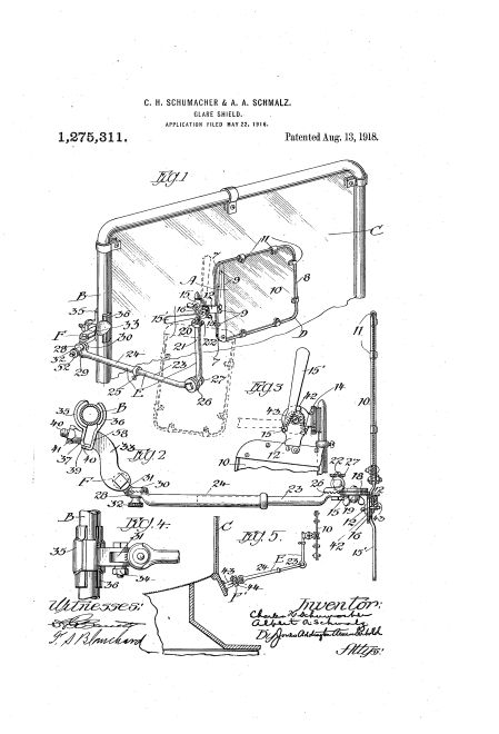 La primera patente de parasol data de 1918 