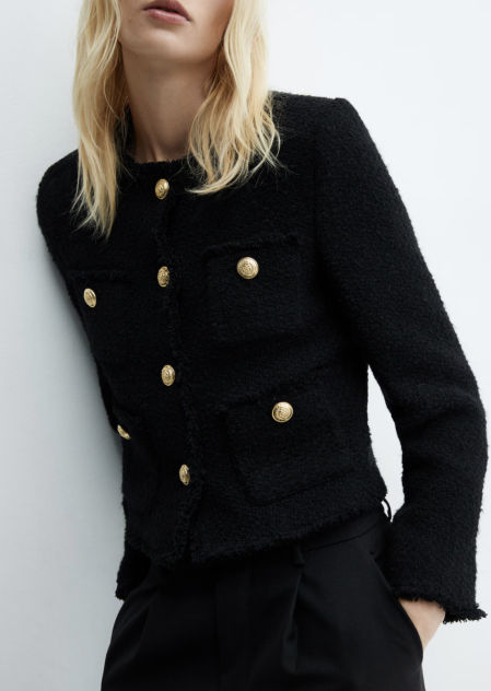 Chaqueta de tweed de Mango