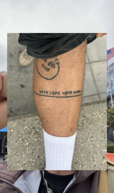 El tatuaje en cuestión