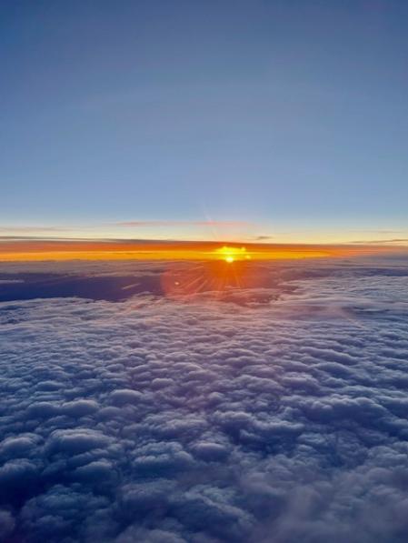Barcelona bajo las nubes.