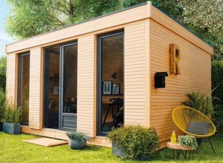 Caseta de madera Eco Lodge de 480x250x497 cm y 24.7 m2