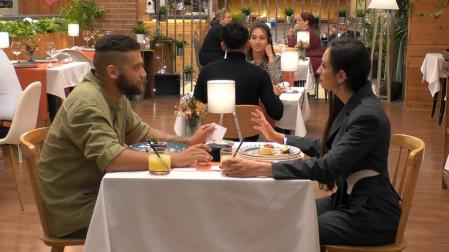 Jenifer y Rafa en 'First Dates'