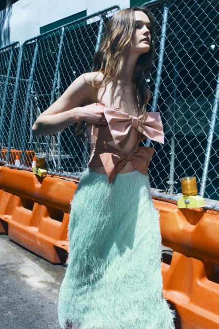 Top con lazos de Zara