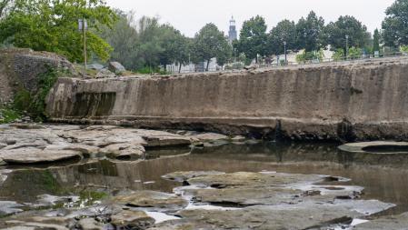 Can Llanes en plena sequía.