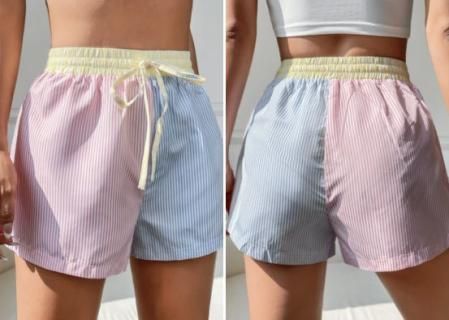 Pantalones cortos de tres colores.