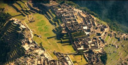 Imagen aérea de Machu Picchu