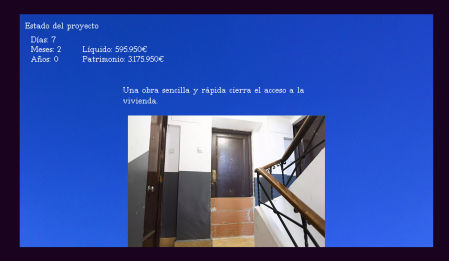 Imagen del videojuego sobre desalojar en edificio de la avenida Primat Reig