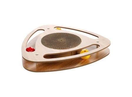 Juguete interactivo con rascador para gatos Flamingo