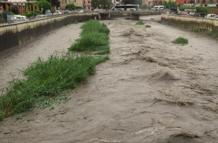 El Ges, muy crecido en Torelló.