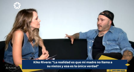 Kiko Rivera en su entrevista en el programa 'Juntos', donde criticó la falta de contacto de su madre con sus nietos