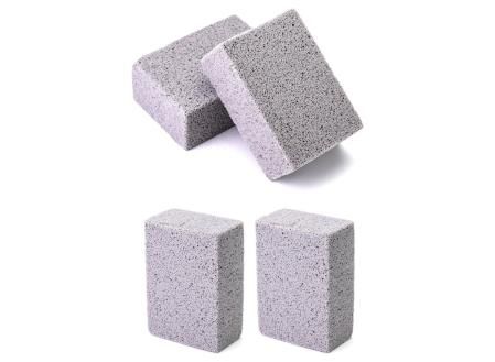 4 piezas piedra de limpieza de pómez para barbacoa de QWORK®