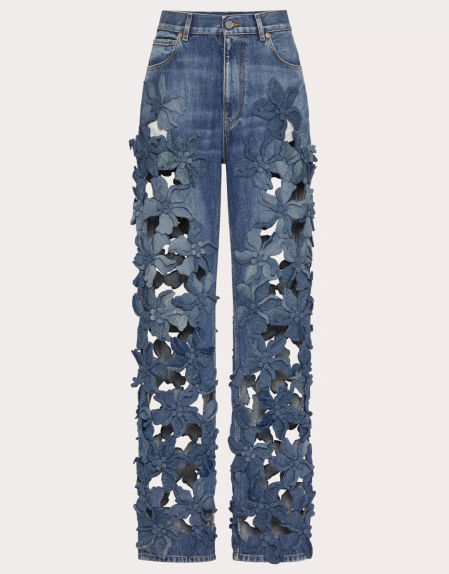 Vaqueros troquelados de Valentino