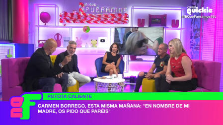 Los colaboradores de 'Ni que fuéramos shhh' analizan las declaraciones de Carmen Borrego en las que exige respeto a la memoria de su madre, María Teresa Campos