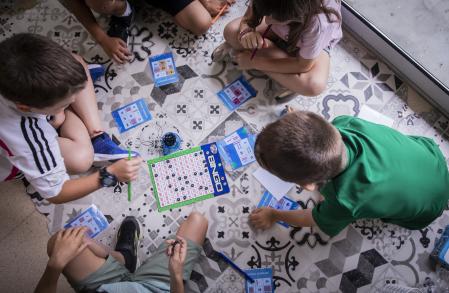 Una clase de los más pequeños