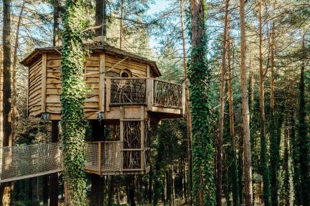 Una de las cabañas del hotel ubicado en Sant Hilari Sacalm